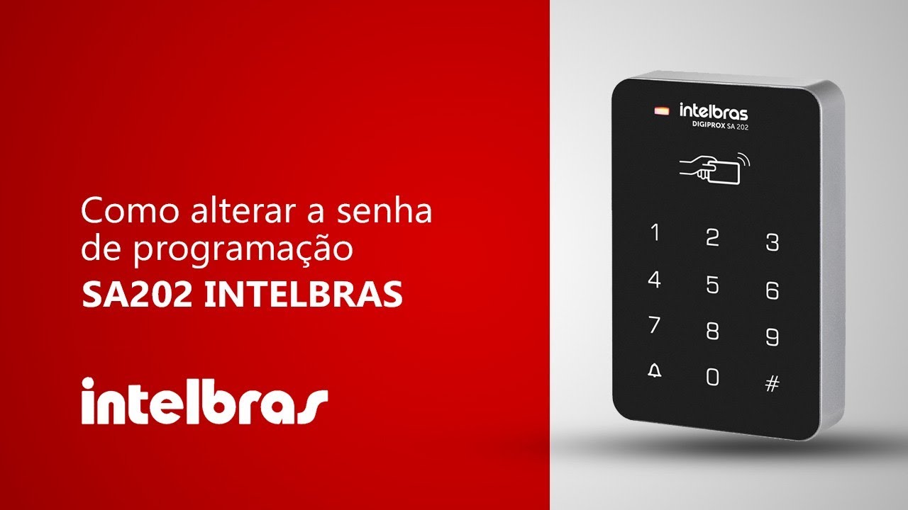 como alterar a senha de programação SA 202 INTELBRAS. - YouTube