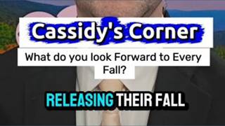 Cassidy s Corner What do you look forward to every fall
