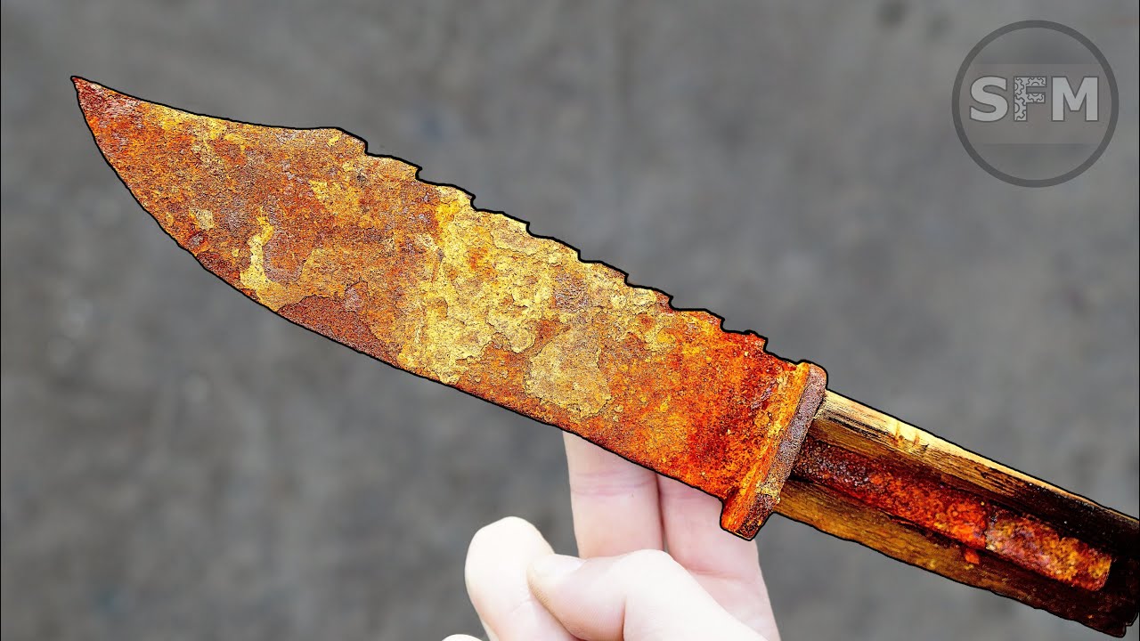 Restoration Very Old Rusted Survival Knife YouTube
