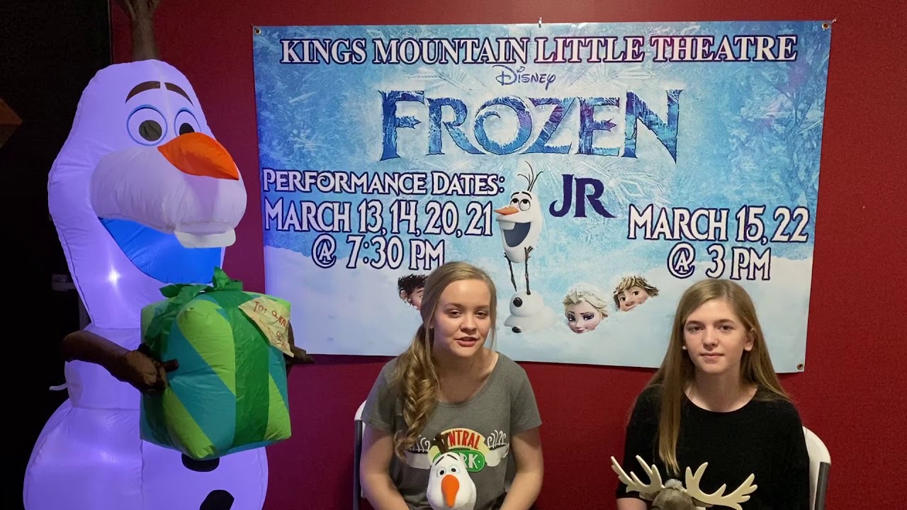 Frozen Jr Cast Introduction with Emily and Mackenzie YouTube