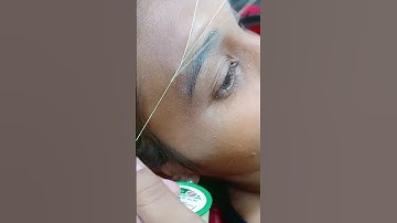 Arch shape eyebrow threading tutorial for Beginners