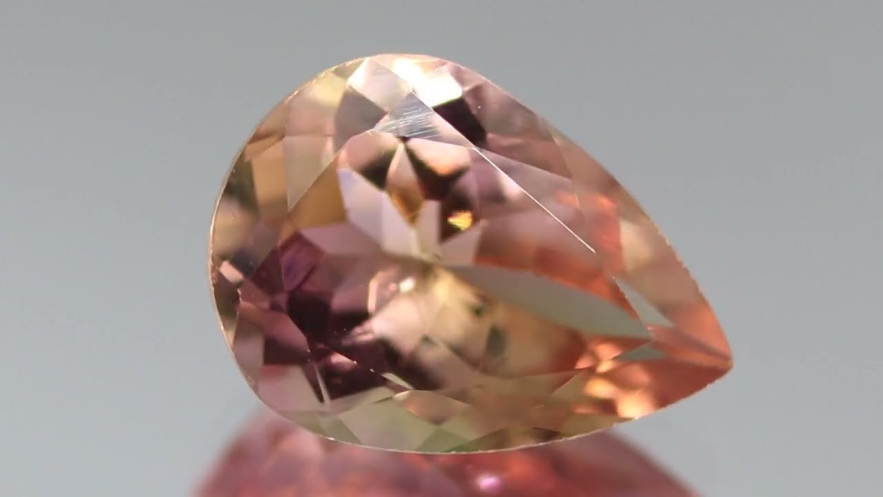 パステルなペア トルマリン 2個で3.18ct