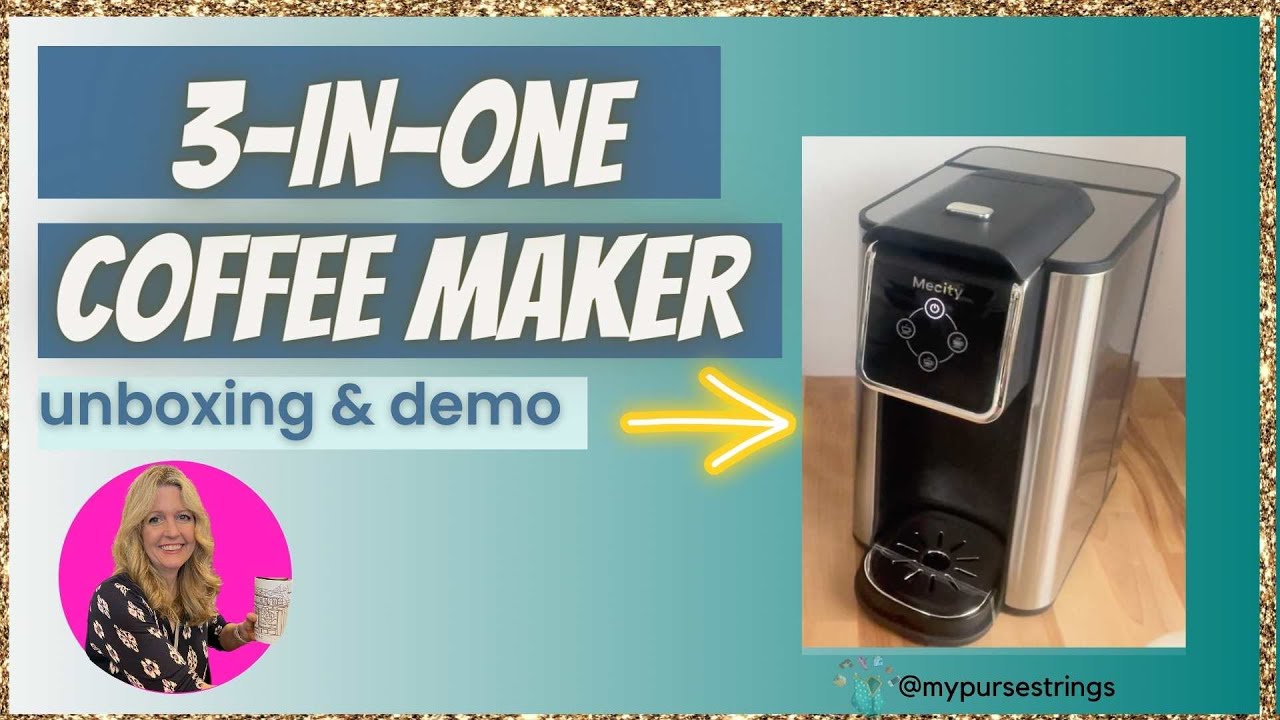 Mecity 3-in-One Coffee Maker Unboxing and Demo 