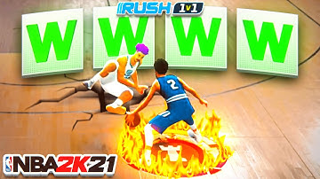 BREAKING EVERYONES ANKLES USING MY NEW LEGEND DEMI-GOD BUILD AT THE RUSH 1v1 EVENT ON NBA 2K21!