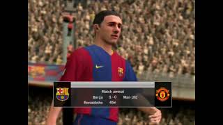 Fc Barcelone vs Manchester united Fifa 07 PS2 CPU vs CPU Fr