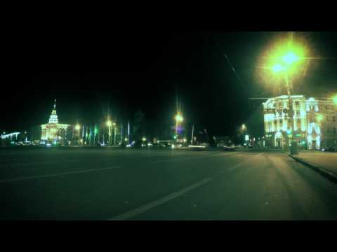 Timelapse - Площадь Ленина ночью. Воронеж