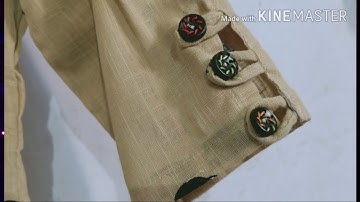 Sleeve Design with Loop and Button ||