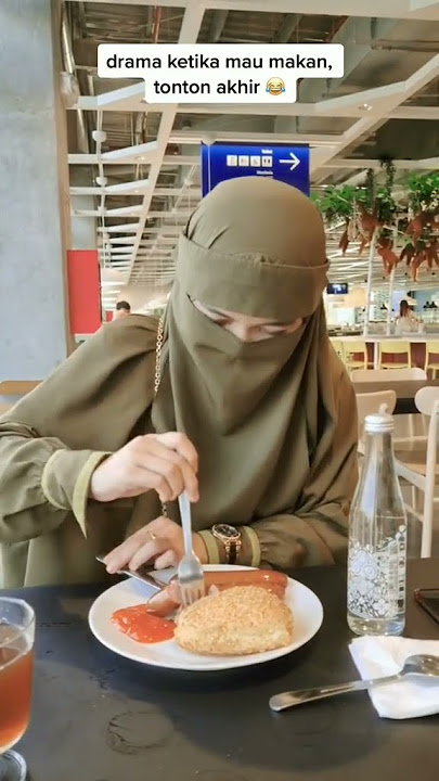 ketika makan makan pakai cadar tonton sampai akhir #cadar #ukhty #niqab #ukhti #wanitabercadar