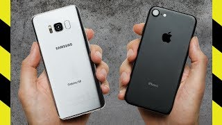 Galaxy S8 vs. iPhone 7 Drop Test!