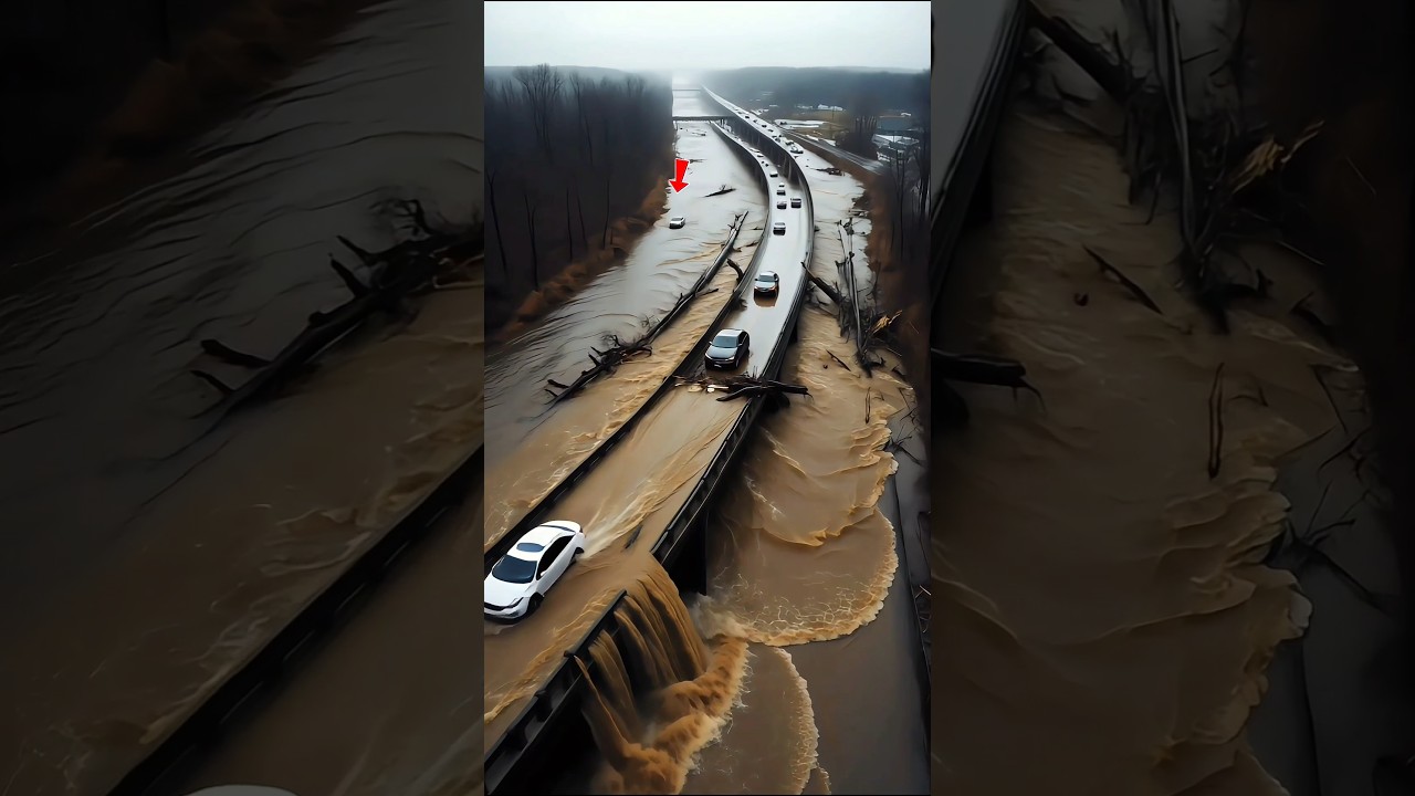 "Flash Flood Destroys Highway in Seconds!"
