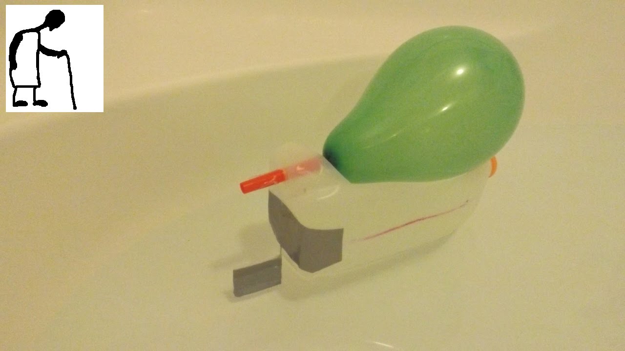 Milk Carton Balloon Powered Boat - YouTube