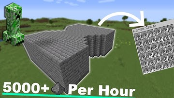 Quick and Easy Creeper Farm- 5000+ Per Hour - Minecraft 1.16.5