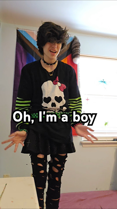 I'm just a femboy, still a boy #femboy #relatable #audio #emo #scene #outfit #me #fyp #shorts  #fun