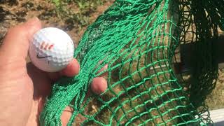 How to set up a 'silent golf net' for your garden driving range