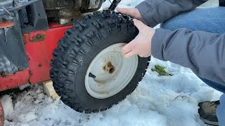 How to Fix a Flat or Leaking Tubeless Snowblower Tire