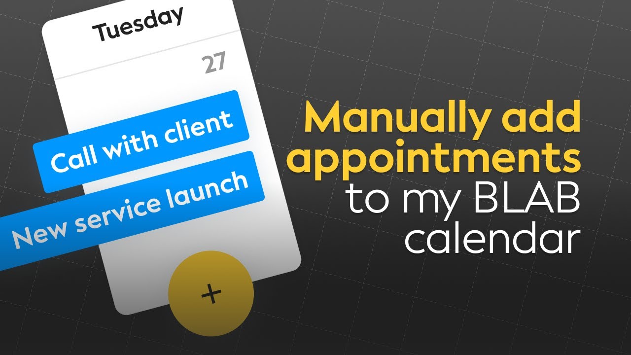 How to manually add appointments to your Book Like a Boss calendar