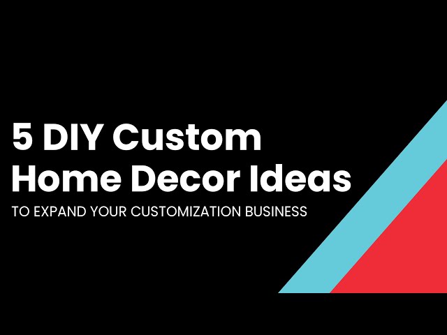 DIY Custom Home Décor Ideas to Expand Your T-Shirt Business - YouTube