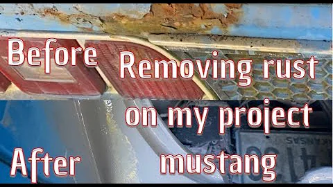 Repairing rust on my project Mustang.