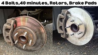 How To Change Front Rotors  Brake Pads Mercury Grand Marquis Ford Crown Victoria Lincoln TownCar DIY