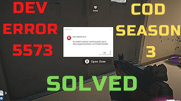 DEV ERROR 5573 | HOW I SOLVED IT | COD SEASON 3 PC |