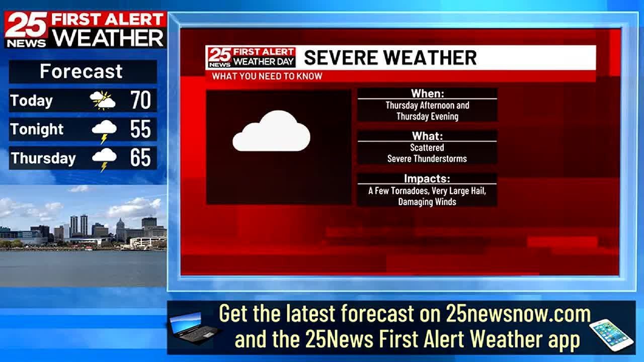 First Alert - Severe Storms Possible Thursday - YouTube