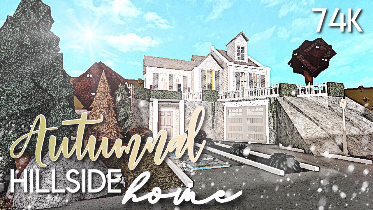 BLOXBURG || Autumnal Hillside Home 74K - YouTube