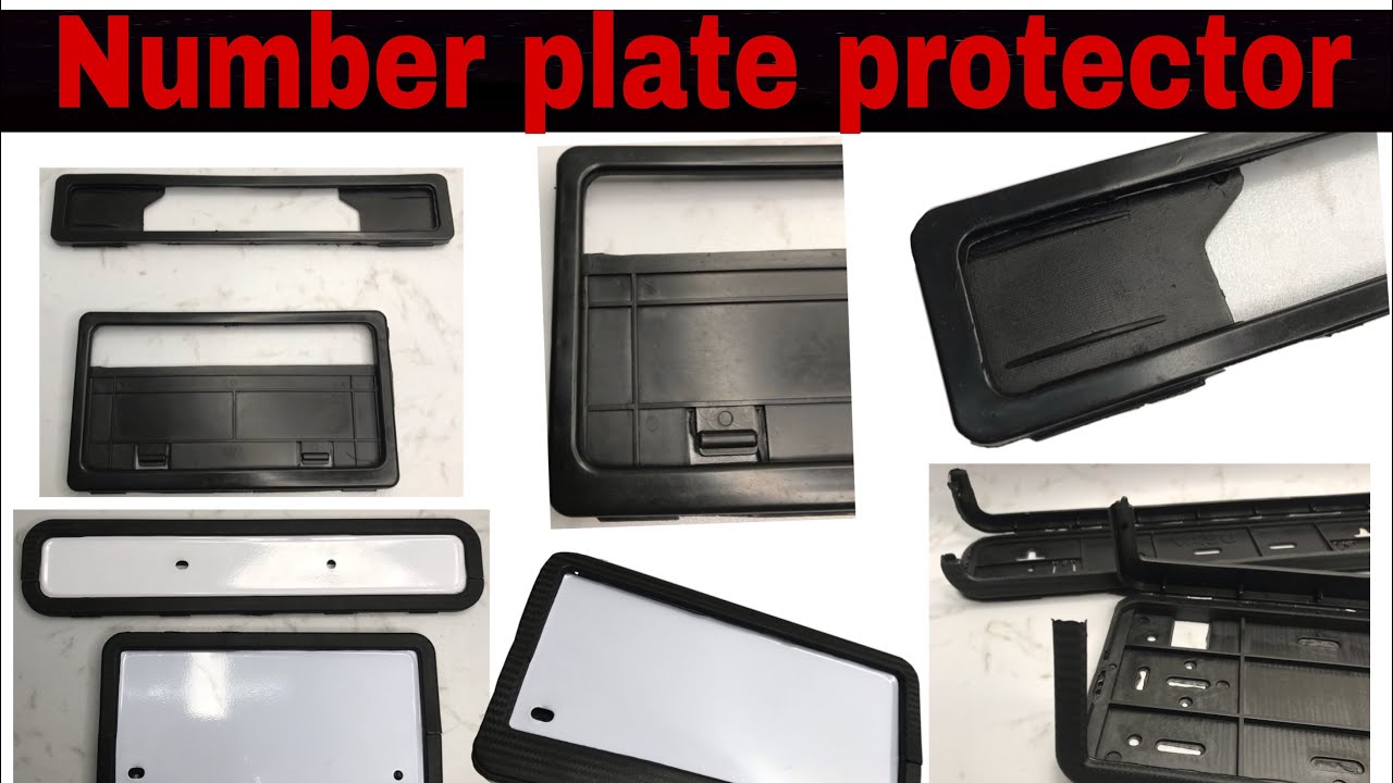 Number plate protector cover for bike & scooter premium carbon fiber