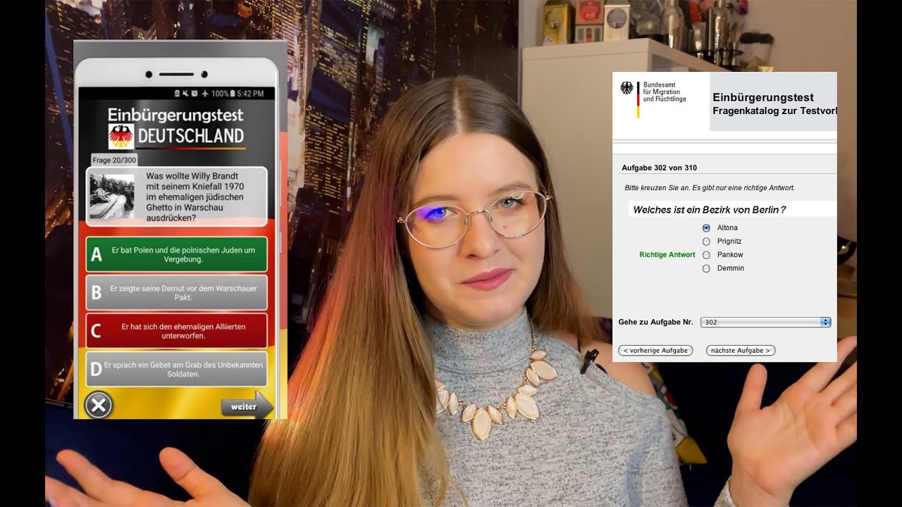 Тест на Гражданство Германии Einbürgerungstest мой опыт
