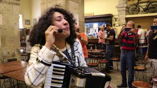 Flor Amargo desde una cantina en guadalajara interpretando "Paloma negra" chords
