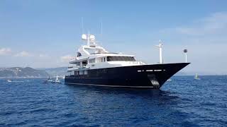 59m Luxury superyacht Helios anchored in Portofino, Italy | Oceanco, A Group