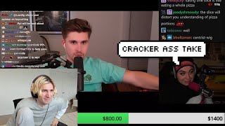 xQc Laughs at Streamer saying Ludwig has a "Cracker ass take"