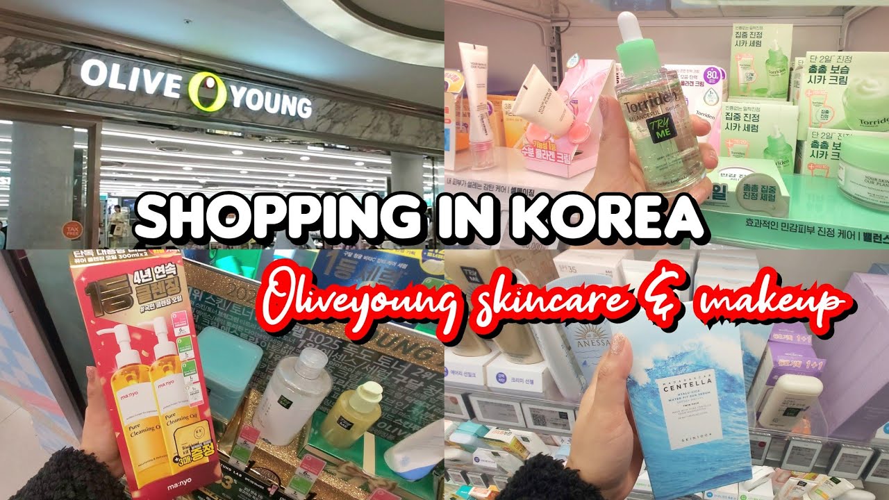 shopping in korea 🇰🇷 vlog, OLIVE YOUNG BEST  Awarded Products of 2024🏆New skincare and makeup haul