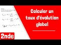 Comment calculer un taux dvolution global 