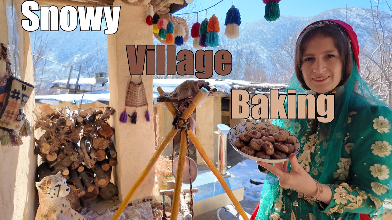 Snowy Village Baking | Hazelnut Cookies