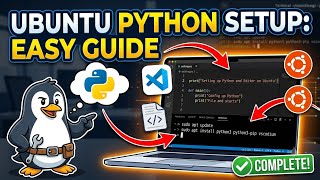 Setting up python and a simple text editor in ubuntu.