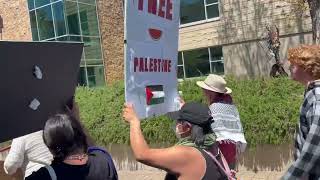 Pro-Palestinian protest at Sonoma State University | Press Democrat Video