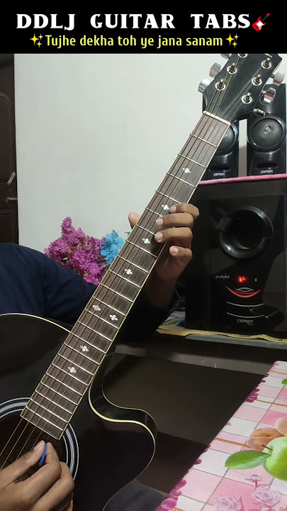 Tujhe dekha toh ye jana sanam | DDLJ  guitar | Single string #guitar #guitarcover  #cover #song