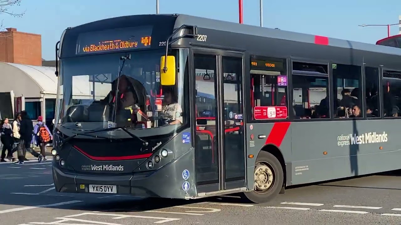 National Express West Midlands Enviro 200mmc 2207 Bus Route 4M Walsall 