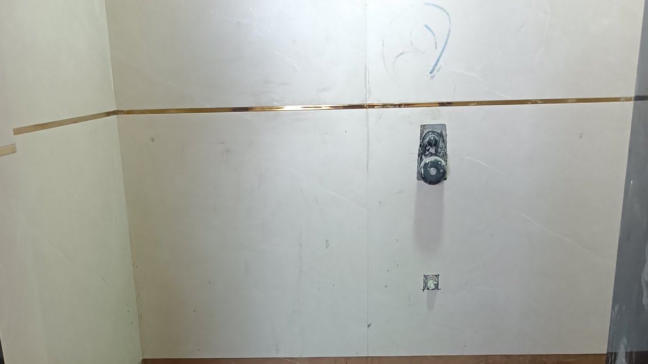 complete bathroom tiles golden Patti joint#vairalvideo #marbaldesign # ...