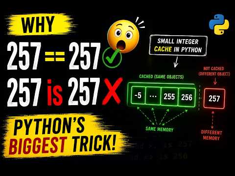Why 257 is not 257 in Python? | Small integer caching explained.
