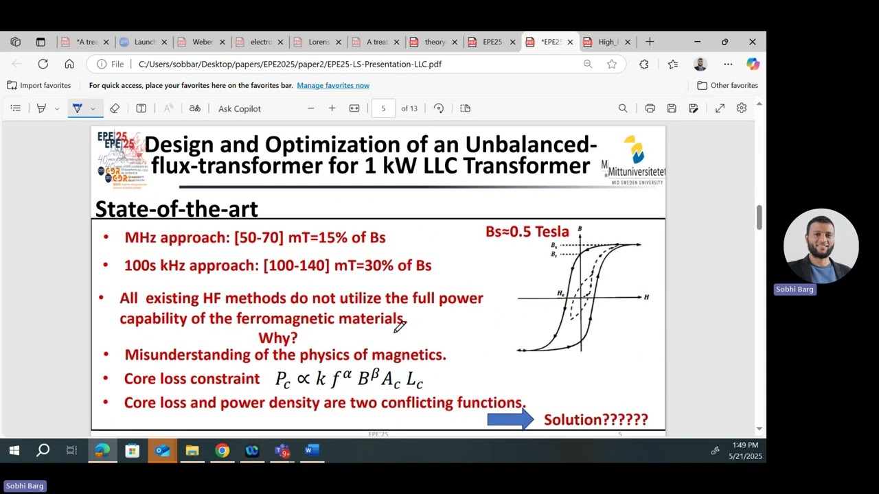 Unbalanced-flux Magnetics for High Power Density LLC Transformer