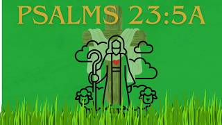 “Psalm 23:5 ✨ A Table Prepared 🍽️ God’s Favor • Victory • Protection 💛”