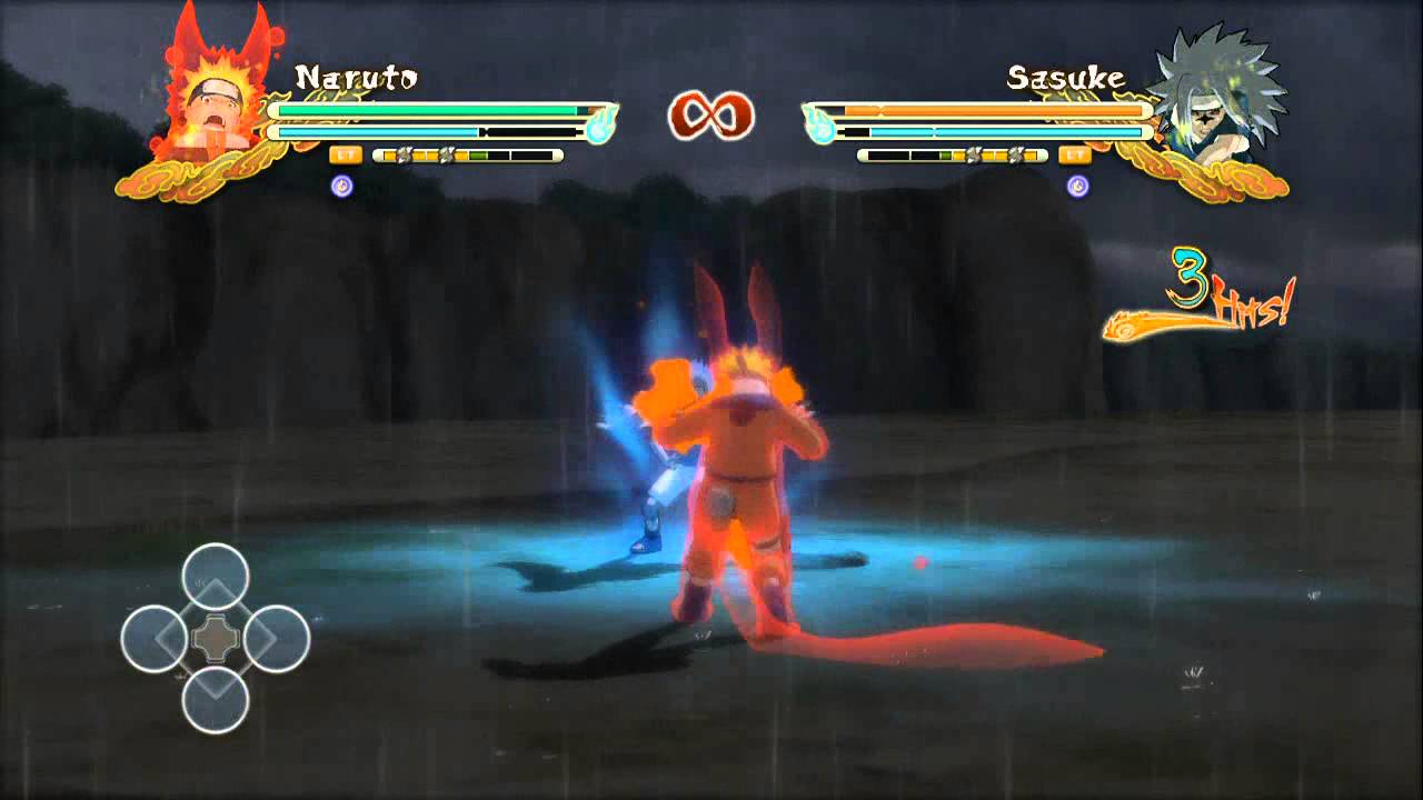 Naruto Storm 3   Naruto (Nine Tails Version 1) vs. Sasuke (Curse