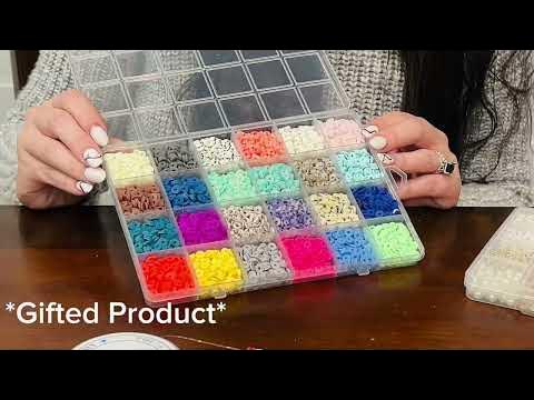 QUEFE 10800pcs Clay Beads for Friendship Bracelet Making Kit, 108 Colors  Polymer Heishi Beads for Girls 8-12, Letter Beads for Jewelry Making Kit,  for