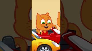 Homemade Magic Race Track 🚗🚙🏎️ #animation #shorts #catsfamily