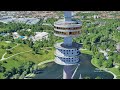 The Olympic Tower Olympiaturm in Munich, German