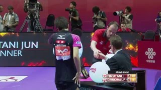 2016 WTTTC MT-SF JPN-ENG (1) Jun Mizutani - Paul Drinkhall (full match|short form in HD) by Jesper Steffensen 2,793 views 8 years ago 9 minutes, 7 seconds