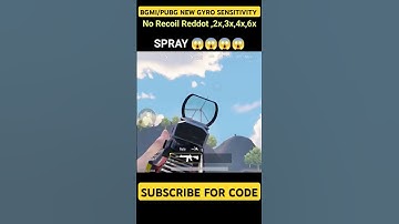 bgmi pubg 3.9 update 3x 4x 6x no recoil sensitivity | admino gyro use  #admino #sensitivity￼#godlike