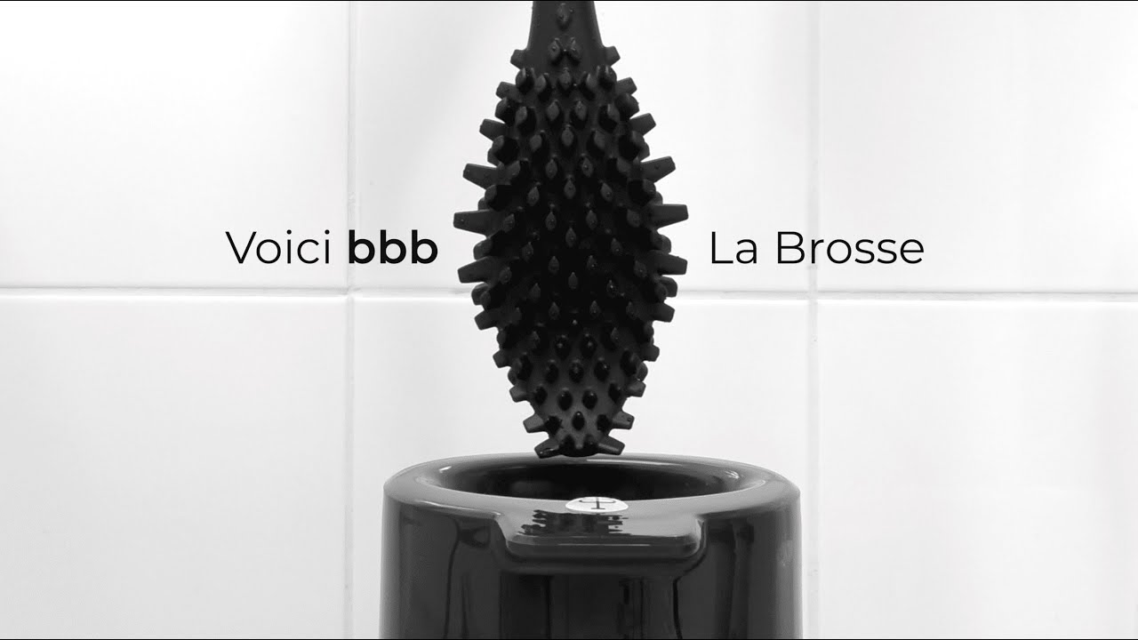 Brosse WC innovante et éco-conçue - BBB La Brosse - Noir Zan - GreenMop