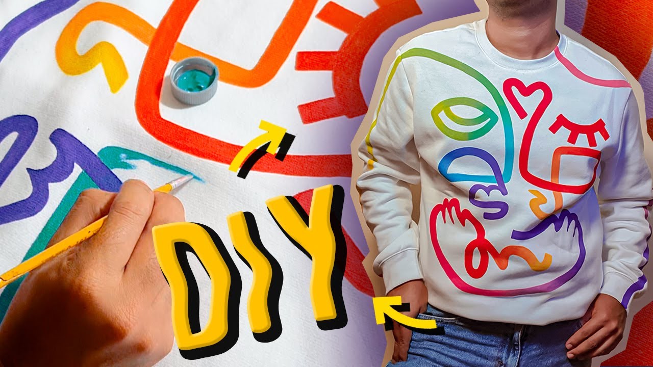 DIY Hoodie Pride Pintando -